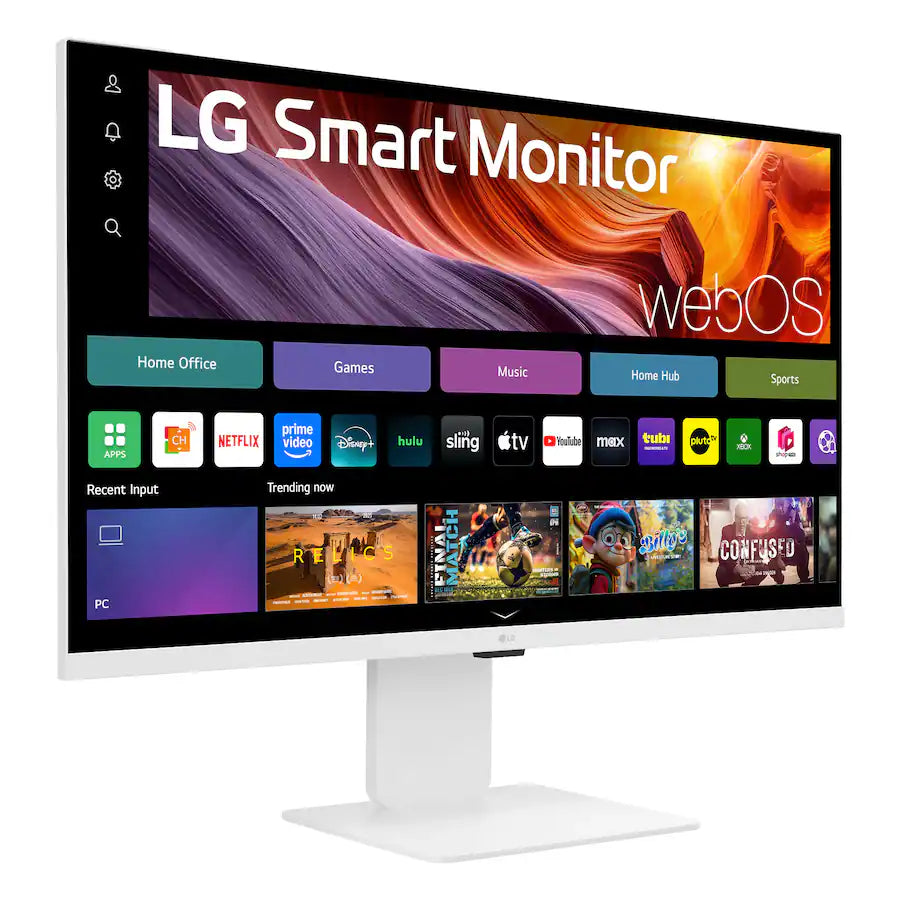 LG - 32" IPS 4K UHD 60Hz 5ms Smart Monitor with HDR10 (HDMI, USB-C) - White