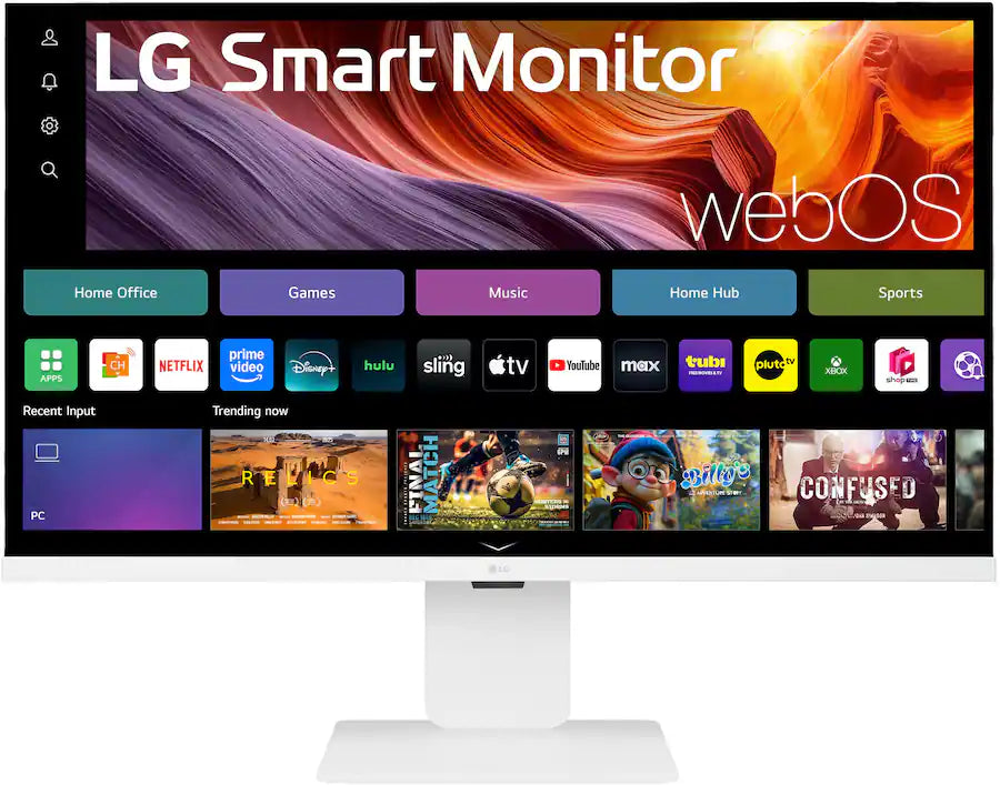 LG - 32" IPS 4K UHD 60Hz 5ms Smart Monitor with HDR10 (HDMI, USB-C) - White